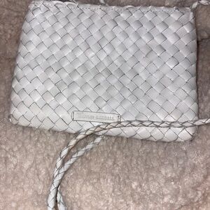 Loeffler Randall white  Woven Crossbody Bag